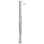 ZNTS Outdoor Shower Stainless Steel Straight 48198