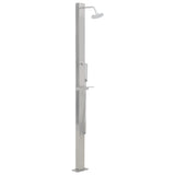 ZNTS Outdoor Shower Stainless Steel Straight 48198