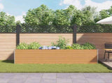 Garden Raised Bed 290 x 100 x 68 cm Galvanised Steel 42017368