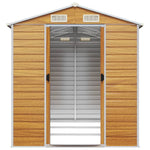 Garden Shed Light Brown 191x300x198 cm Galvanised Steel 3188277