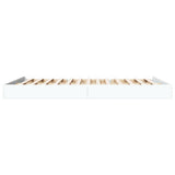 Bed Frame without Mattress White 160x200 cm Engineered Wood 842007