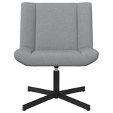 Swivel Chair Light Grey 63 x 75 x 76 cm Fabric 42007325