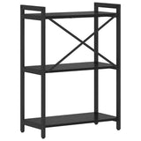 Bookshelf Black Oak 60 x 30 x 85 cm Engineered Wood 868395