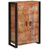 Highboard with Doors Brown Solid Reclaimed Wood and Metal 4104768