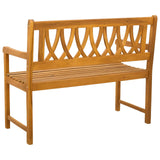 Outdoor Bench Natural 110 x 55.5 x 90 cm Solid Acacia Wood 42028082