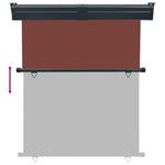 Balcony Side Awning 145x250 cm Brown 48429