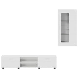 TV Cabinet Set FLORIN 3 pcs High Gloss White Engineered Wood 3397928