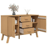 Sideboard OLDEN Brown 114x43x73.5cm Solid Wood Pine 358597
