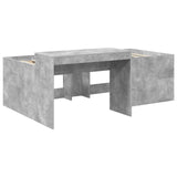 Kids'High Bed Frame with Desk Concrete Grey 75 x 190 cm 3422686