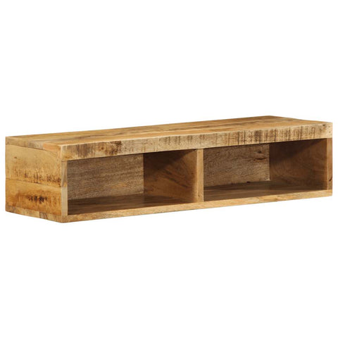 ZNTS Wall-mounted TV Cabinet 80x30x19 cm Solid Rough Wood Mango 4017476