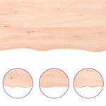 ZNTS Wall Shelf 100x30x cm Untreated Solid Wood Oak 363562