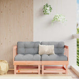 Corner Sofas with Cushions 2 pcs Solid Wood Douglas 825455