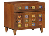 Bedside Cabinet Brown 50 x 33 x 60 cm Solid Mango Wood 4018232