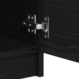 Sideboard Black Oak 120 x 30 x 70 cm Engineered Wood 3333072