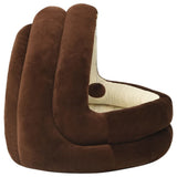 Cat Bed 50x50x45 cm Brown and Cream 171400