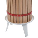 Fruit and Wine Press with Cloth Bag 30 L Oak Wood 144745