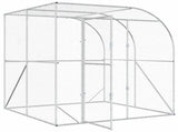 Chicken Coop Silver 200 x 200 x 215 cm Galvanised Steel 42042542