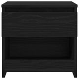 Bedside Cabinet 2 pcs Black Oak 40 x 30 x 39 cm Engineered Wood 862575