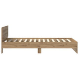 Bed Frame Artisan Oak 90 x 190 cm Engineered Wood 885833