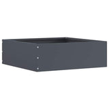Lawn Edging 6 pcs Anthracite 40 x 40 x 13 cm Steel 874707