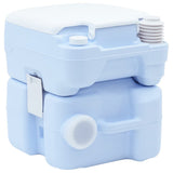 Camping Toilet Manual Light Blue and White 41.5 x 36.5 x 42 cm 42001428