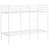 Bunk Bed without Mattress White 80x200 cm Steel 42000327