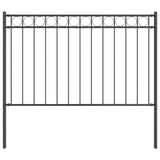 Fence Element ASSEN Grey 170 x 150 cm Steel 42003909