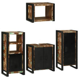 Bathroom Furniture Set 4 pcs Multicolour Solid Reclaimed Wood 3305679