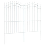 Garden Fence Woerden White 240 x 215 cm Powder-coated steel 42003972