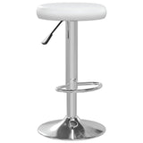 Bar Stools 2 pcs White Faux Leather 333097