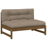 Middle Sofa Honey Brown 120x80 cm Solid Wood Pine 825733