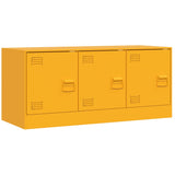 TV Cabinet Mustard Yellow 99x39x44 cm Steel 841646