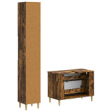 2 Piece Bathroom Cabinet Set ARNHEM Smoked Oak Engineered Wood 3417527
