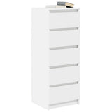 Sideboard with Drawers White 37.5x35x99 cm Engineered Wood 861760