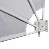 Collapsible Balcony Side Awning Grey 160x240 cm 41574