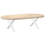 Coffee Table Legs X-Shaped 2 pcs White 60x cm Steel 4012881