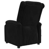 Massage Chair Black Velvet 342416