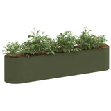 Raised Garden Bed Olive Green 200 x 40x 40 cm 8011694