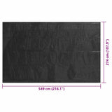 Pool Cover Black 549x274 cm PE 92165