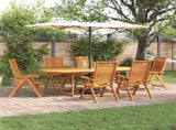 Garden Dining Set Folding 7 pcs Brown Solid Acacia Wood 3375722