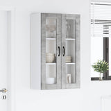 Wall Glass Cabinet PORTO Concrete Grey 60 x 31 x 100 cm 885528