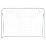 Football Goal with Net White 214x75x152 cm Steel&Polyester 93734