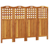 4-Panel Room Divider 162x2x115 cm Solid Wood Acacia 318548