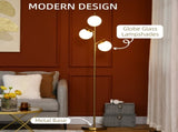 3-Light Tree Floor Lamps for Living Room, Modern Standing Lamp for Bedroom with Globe Lampshade, T3398P343239