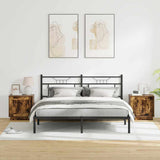 Bedside Cabinet 2 pcs Smoked Oak 44 x 34.5 x 45 cm 869571