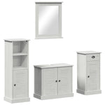 Bathroom Furniture Set 3 pcs Antique white 37 x 34 x 110 cm 3328546