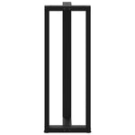 ZNTS Bar Table Legs T-Shaped 2 pcs Black 40x35x cm Steel 4013096