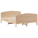 Bed Frame without Mattress 140x200 cm Solid Wood Pine 3216173
