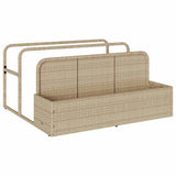 Poolside Float Storage Beige 110x100x57 cm Poly Rattan 4104091