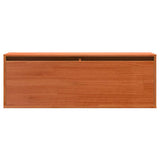 Wall Cabinet Wax Brown 100 x 30 x 35 cm Solid Pine Wood 869861